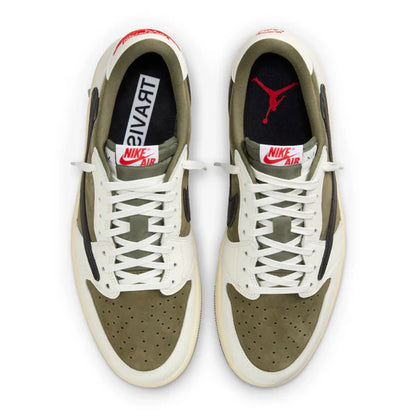 Travis Scott x Air Jordan 1 Low OG Medium Olive - The Sneaker Dept