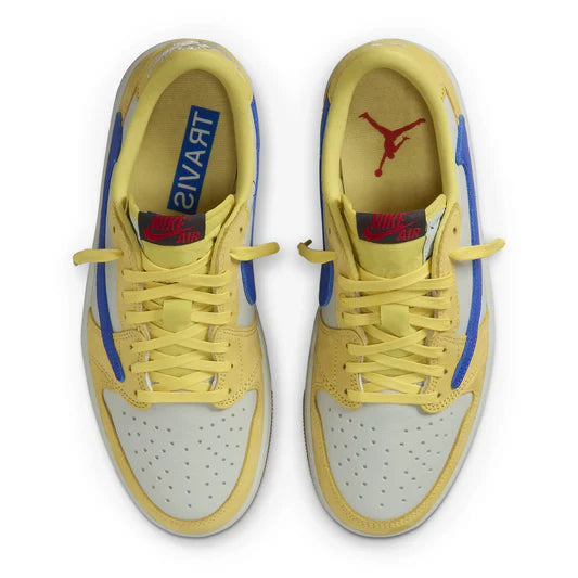 Travis Scott x Air Jordan 1 Retro Low OG Canary (W) - The Sneaker Dept